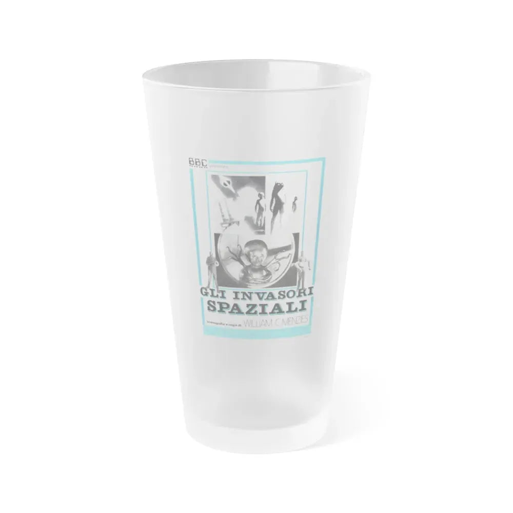 INVADERS FROM MARS (ITALIAN) 1953 Movie Poster - Frosted Pint Glass 16oz 16oz Frosted - Go Mug Yourself