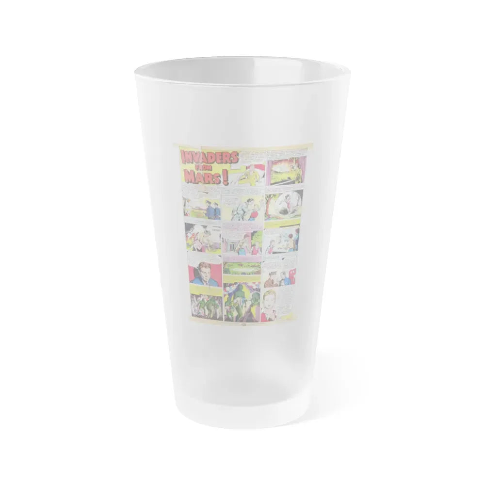INVADERS FROM MARS (TEASER) 1953 Movie Poster - Frosted Pint Glass 16oz 16oz Frosted - Go Mug Yourself
