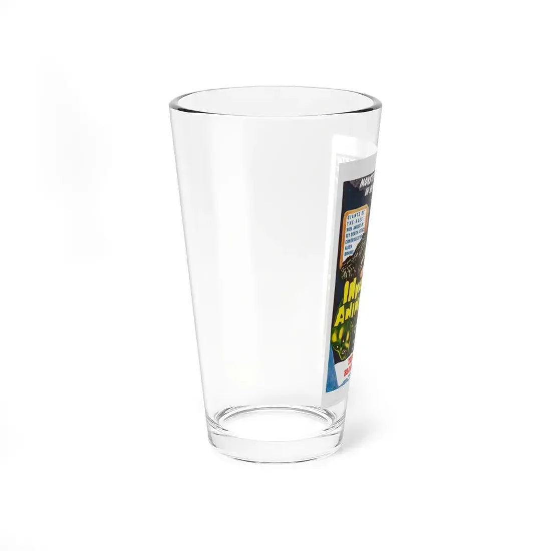 INVASION OF THE ANIMAL PEOPLE + TERROR OF THE BLOOD HUNTERS 1959 Movie Poster - Pint Glass 16oz - Go Mug Yourself