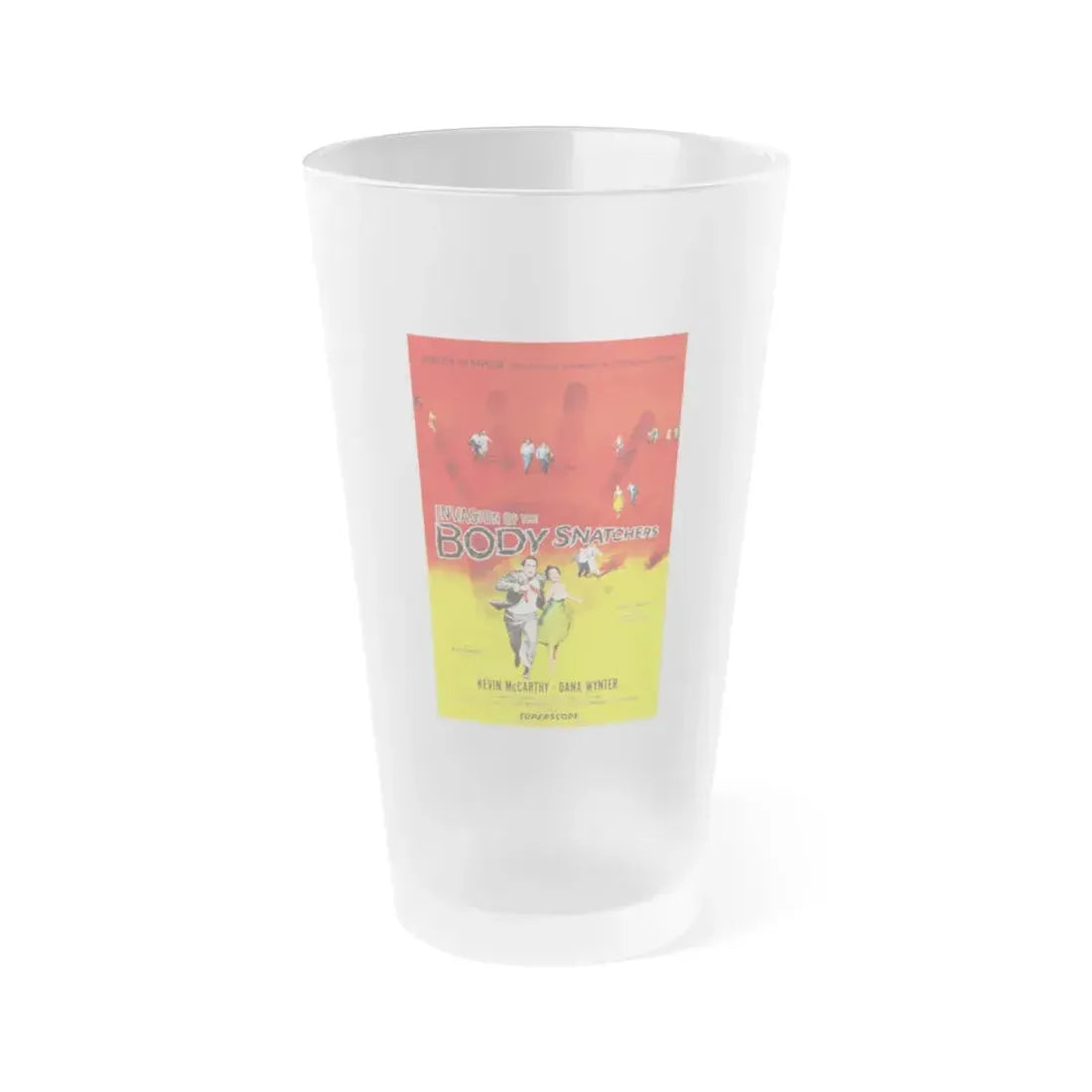 INVASION OF THE BODY SNATCHERS 1956 Movie Poster - Frosted Pint Glass 16oz 16oz Frosted - Go Mug Yourself