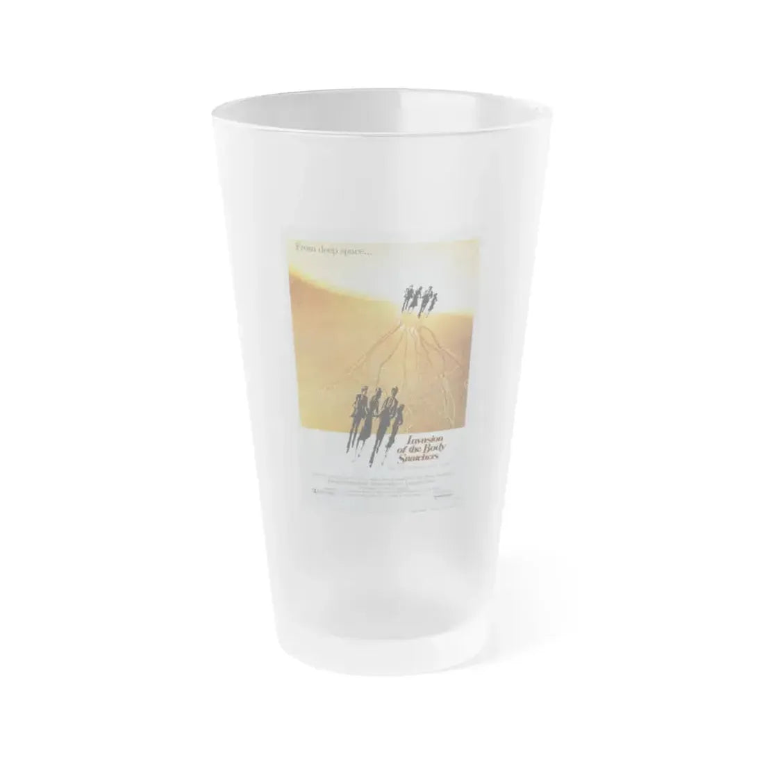 INVASION OF THE BODY SNATCHERS 1978 Movie Poster - Frosted Pint Glass 16oz 16oz Frosted - Go Mug Yourself