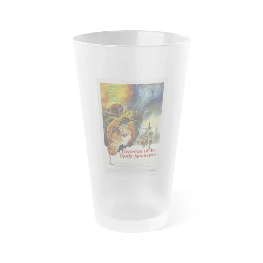 INVASION OF THE BODY SNATCHERS (2) 1978 Movie Poster - Frosted Pint Glass 16oz 16oz Frosted - Go Mug Yourself