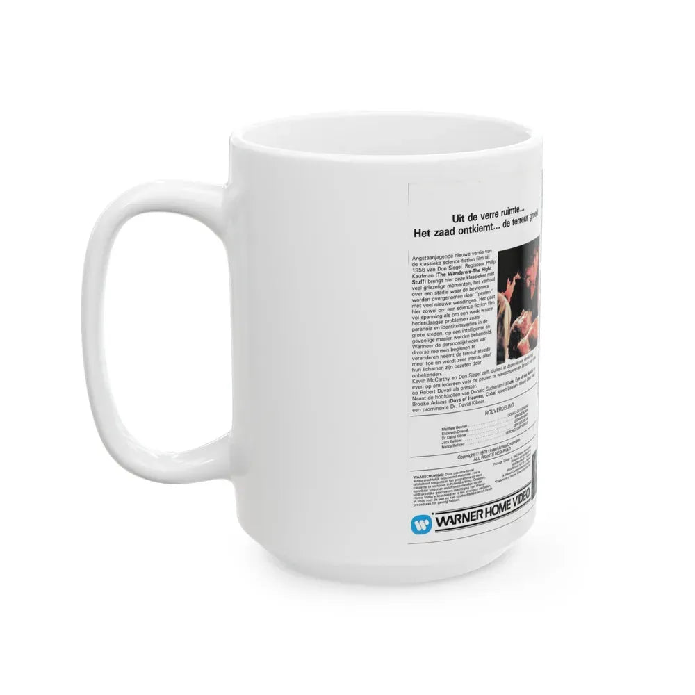 INVASION OF THE BODY SNATCHERS (VHS COVER) - White Coffee Mug - Go Mug Yourself