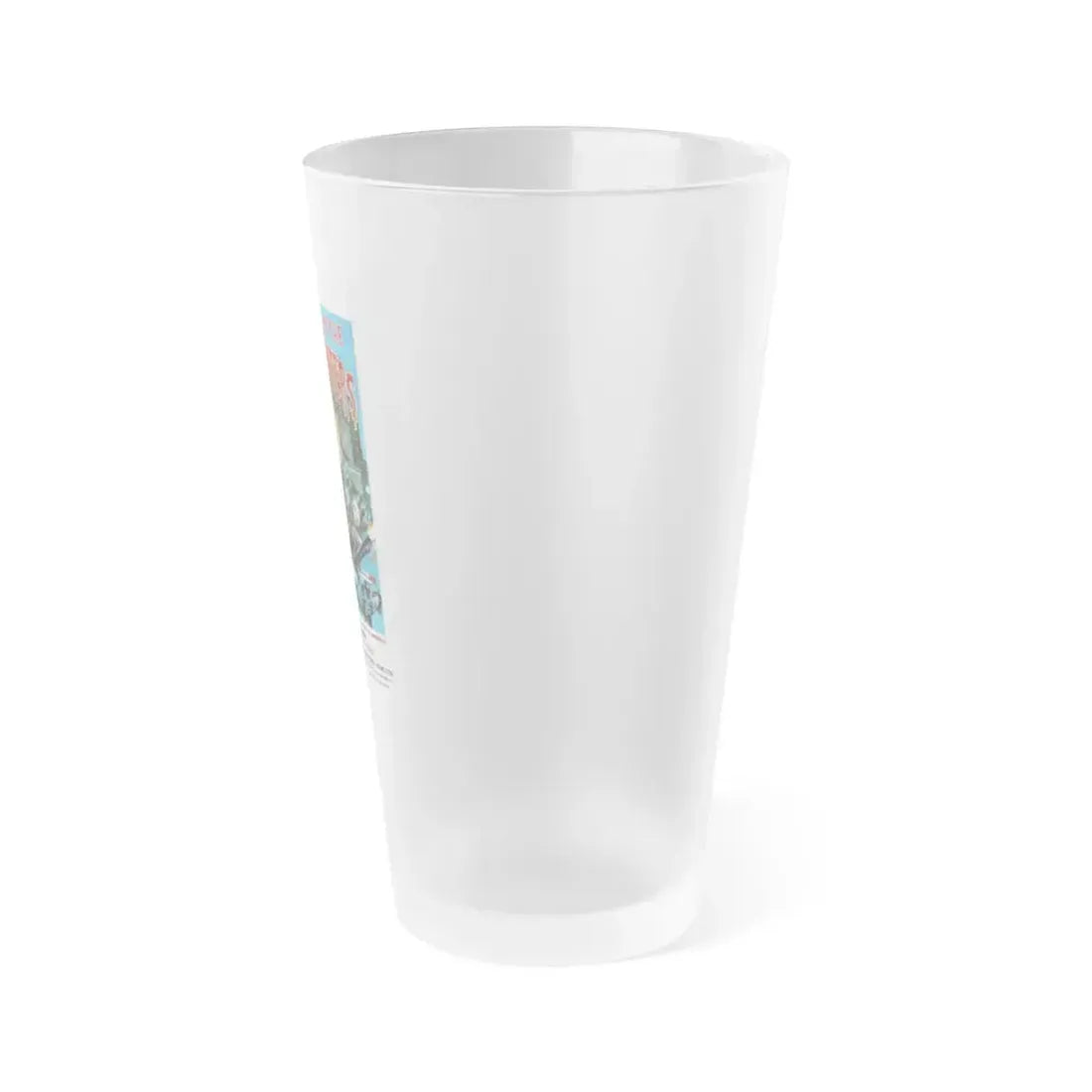 INVASION OF THE FLESH HUNTERS 1980 Movie Poster - Frosted Pint Glass 16oz - Go Mug Yourself