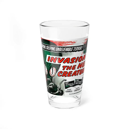 INVASION OF THE  HELL CREATURES (INVASION OF THE SAUCER-MEN) 1957 Movie Poster - Pint Glass 16oz 16oz - Go Mug Yourself