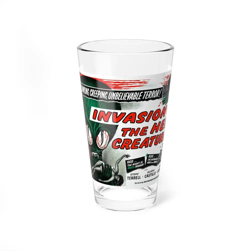 INVASION OF THE HELL CREATURES (INVASION OF THE SAUCER-MEN) 1957 Movie Poster - Pint Glass 16oz 16oz - Go Mug Yourself
