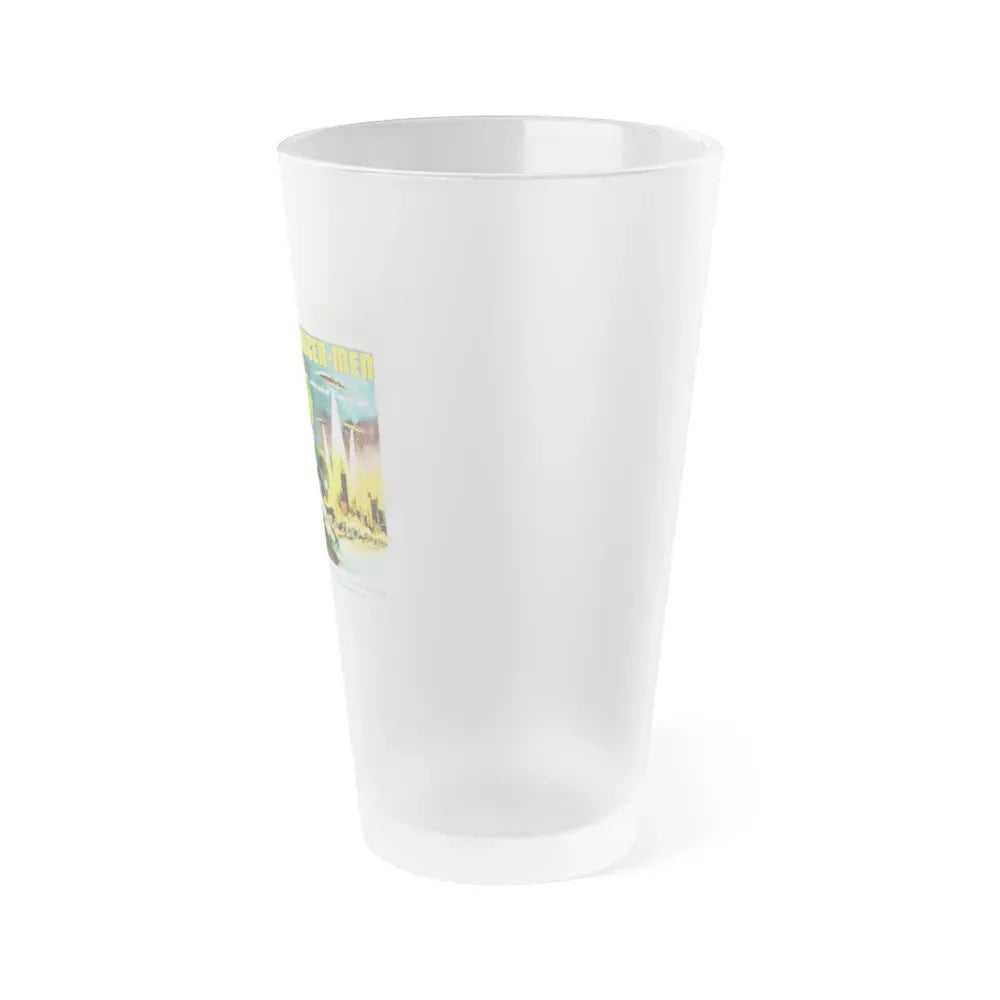 INVASION OF THE SAUCER-MEN (2) 1957 Movie Poster - Frosted Pint Glass 16oz - Go Mug Yourself