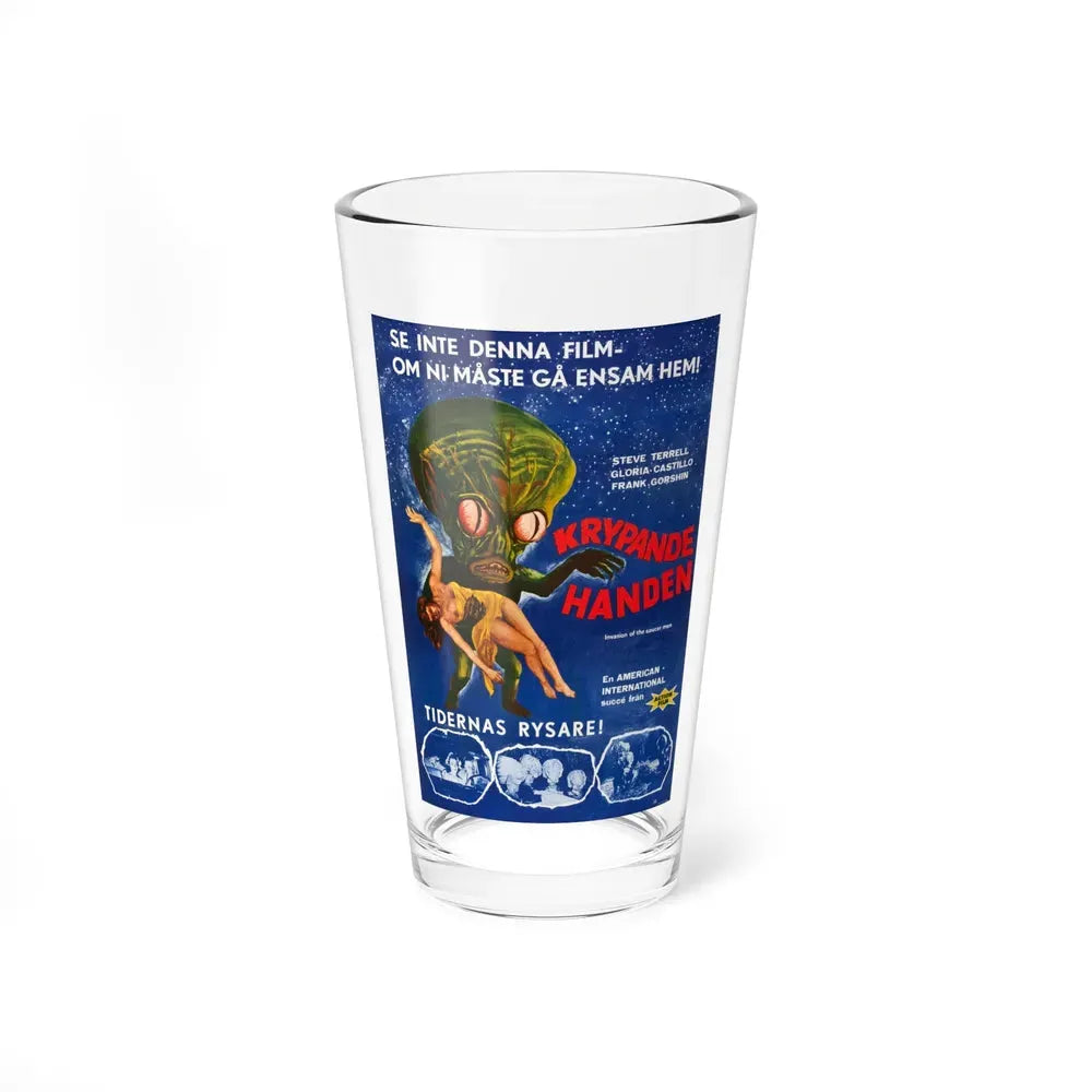 INVASION OF THE SAUCER-MEN (SWEDISH) 1957 Movie Poster - Pint Glass 16oz 16oz - Go Mug Yourself