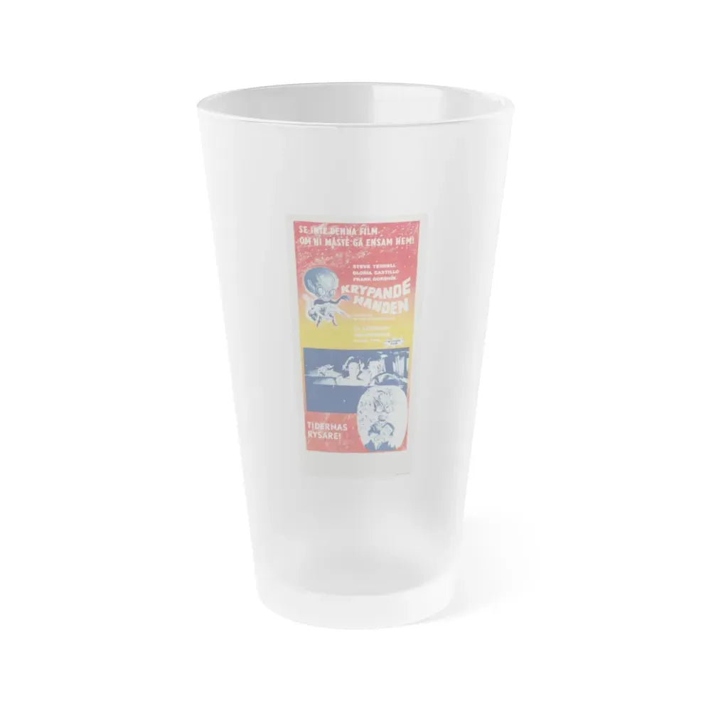 INVASION OF THE SAUCER-MEN (SWEDISH) 2 1957 Movie Poster - Frosted Pint Glass 16oz 16oz Frosted - Go Mug Yourself