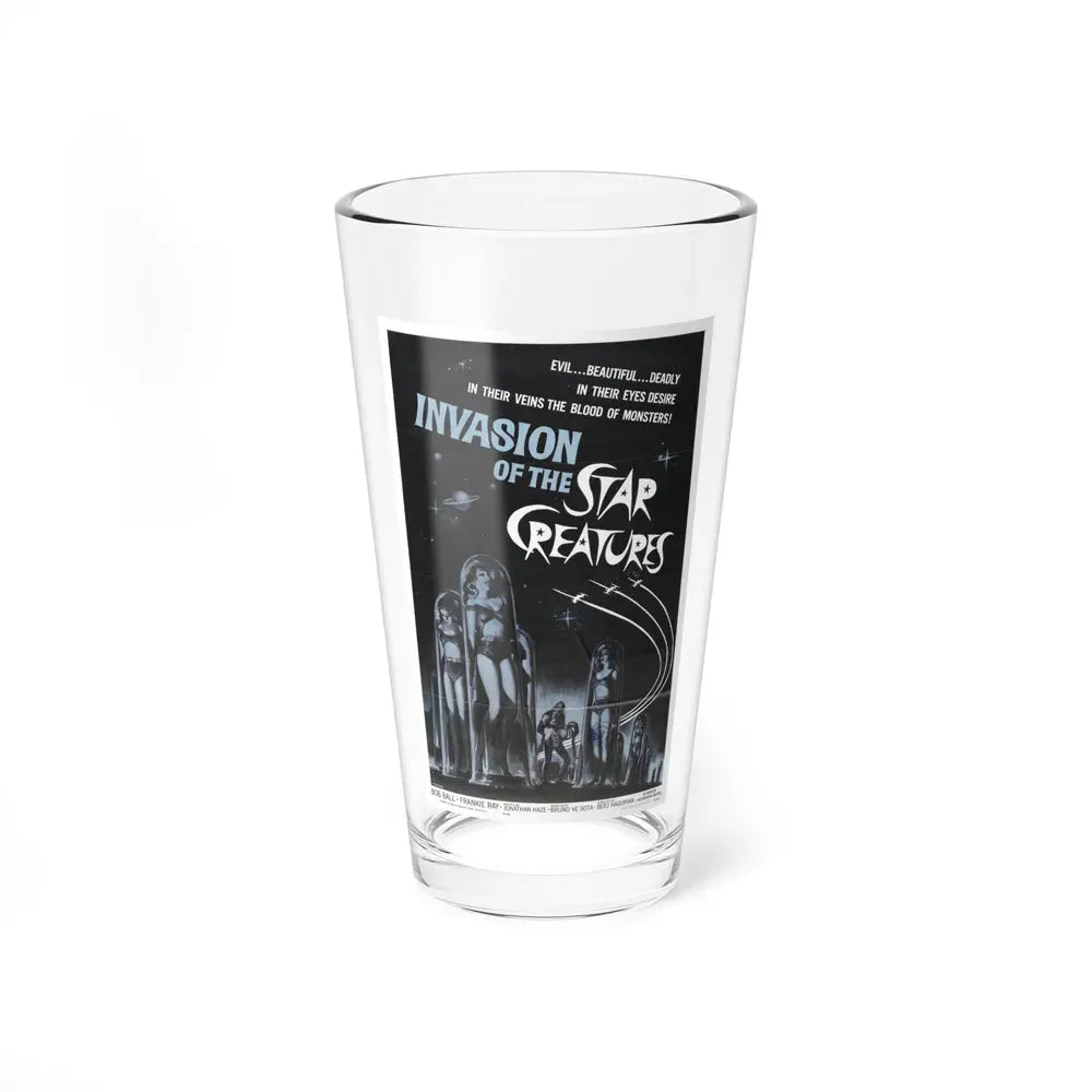 INVASION OF THE STAR CREATURES 1962 Movie Poster - Pint Glass 16oz 16oz - Go Mug Yourself