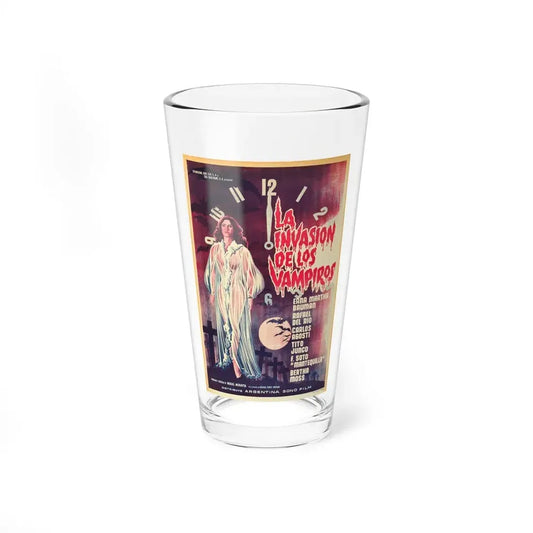 INVASION OF THE VAMPIRES 1963 Movie Poster - Pint Glass 16oz 16oz - Go Mug Yourself