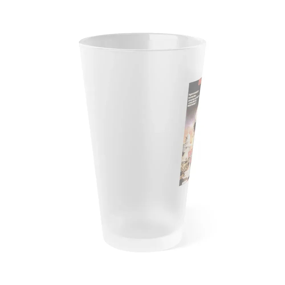 INVASION USA (DANISH) 1985 Movie Poster - Frosted Pint Glass 16oz - Go Mug Yourself