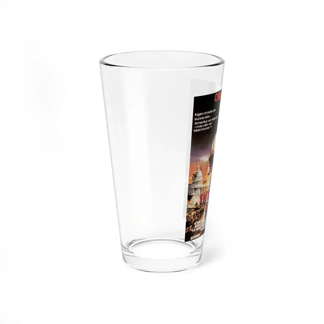 INVASION USA (DANISH) 1985 Movie Poster - Pint Glass 16oz - Go Mug Yourself