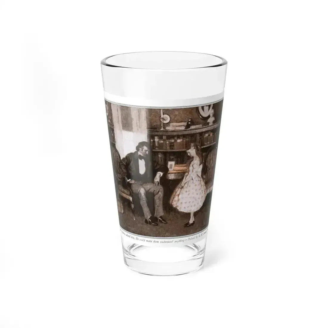 Invisible Cords (3), McCalls magazine, November 1925 - Pint Glass 16oz 16oz - Go Mug Yourself