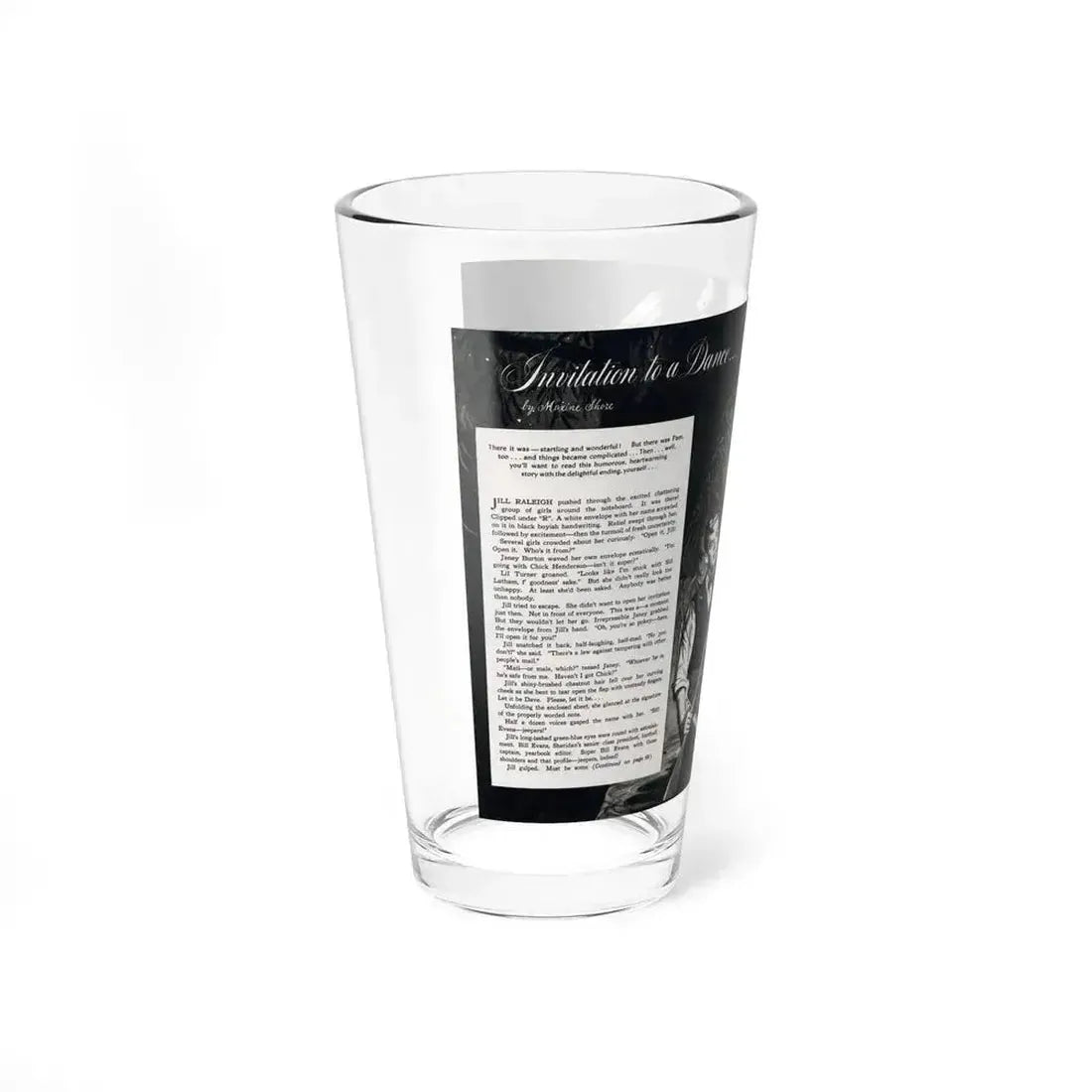 Invitation to a Dance, Miss America magazine, November 1945 - Pint Glass 16oz - Go Mug Yourself