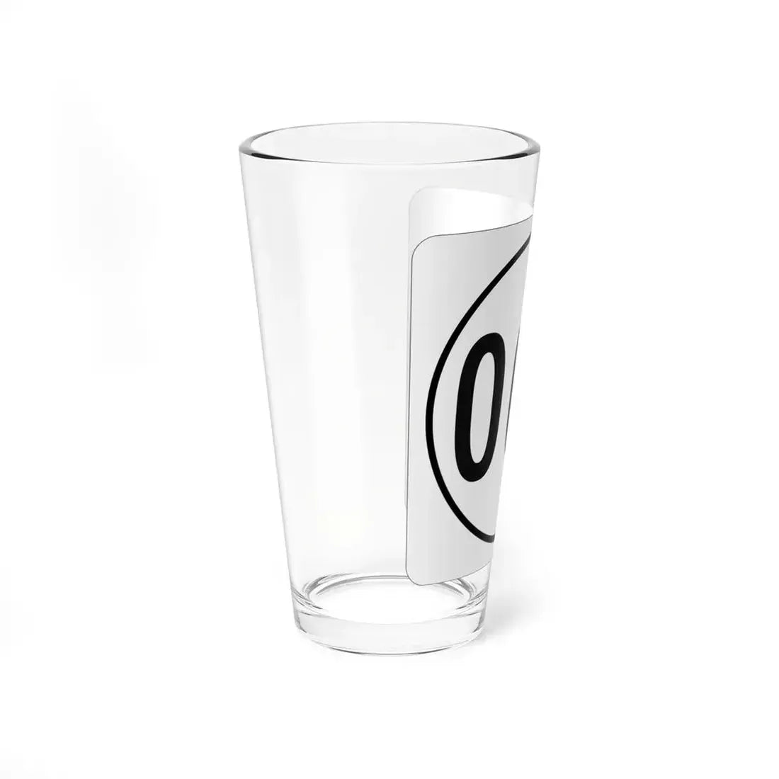 Iowa 000 1948 template (Iowa) (Road Sign) Pint Glss 16oz - Go Mug Yourself
