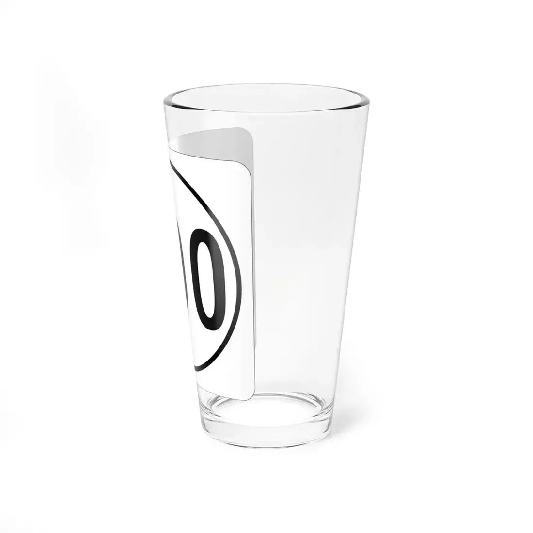 Iowa 000 1948 template (Iowa) (Road Sign) Pint Glss 16oz - Go Mug Yourself