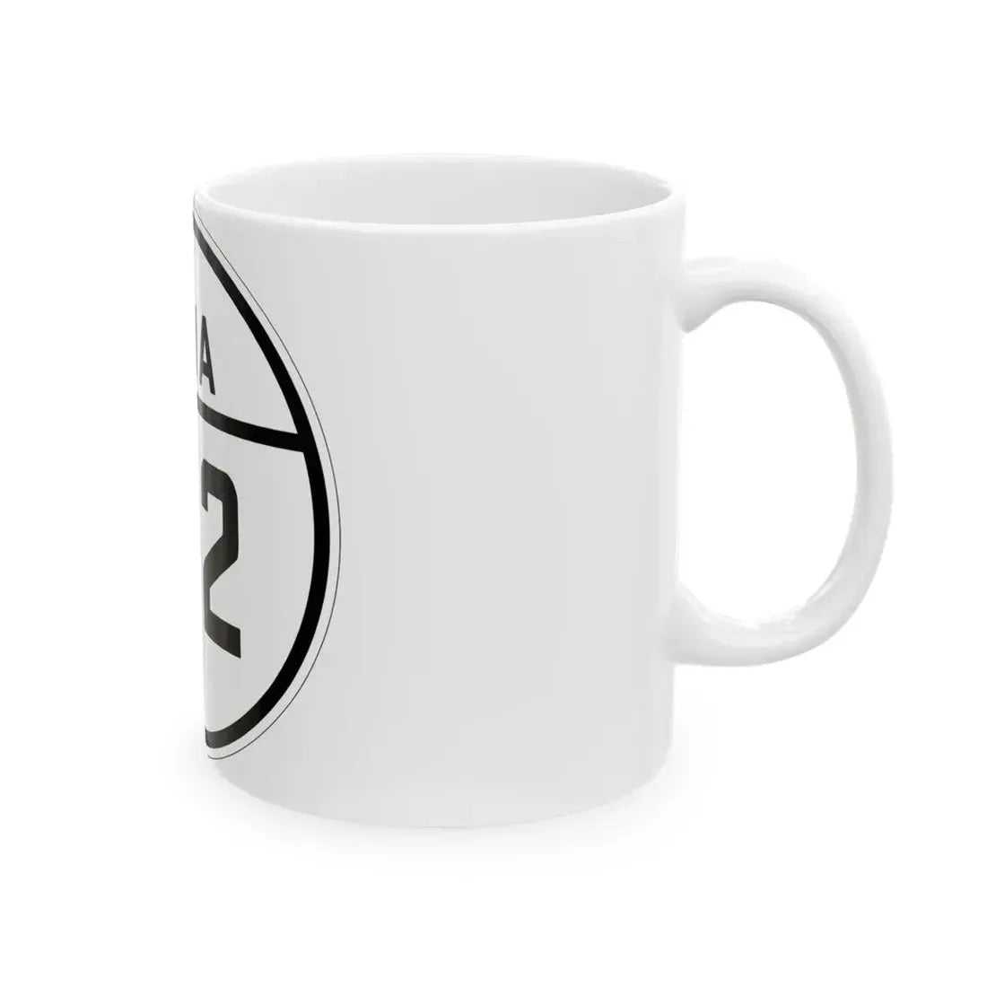Iowa 102 1926 (Iowa) (Road Sign) White Coffee Mug - Go Mug Yourself