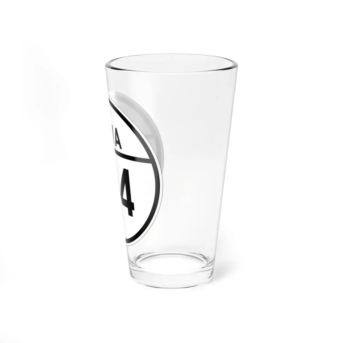 Iowa 104 1926 (Iowa) (Road Sign) Pint Glss 16oz - Go Mug Yourself