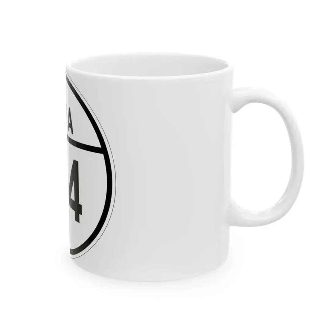 Iowa 104 1926 (Iowa) (Road Sign) White Coffee Mug - Go Mug Yourself