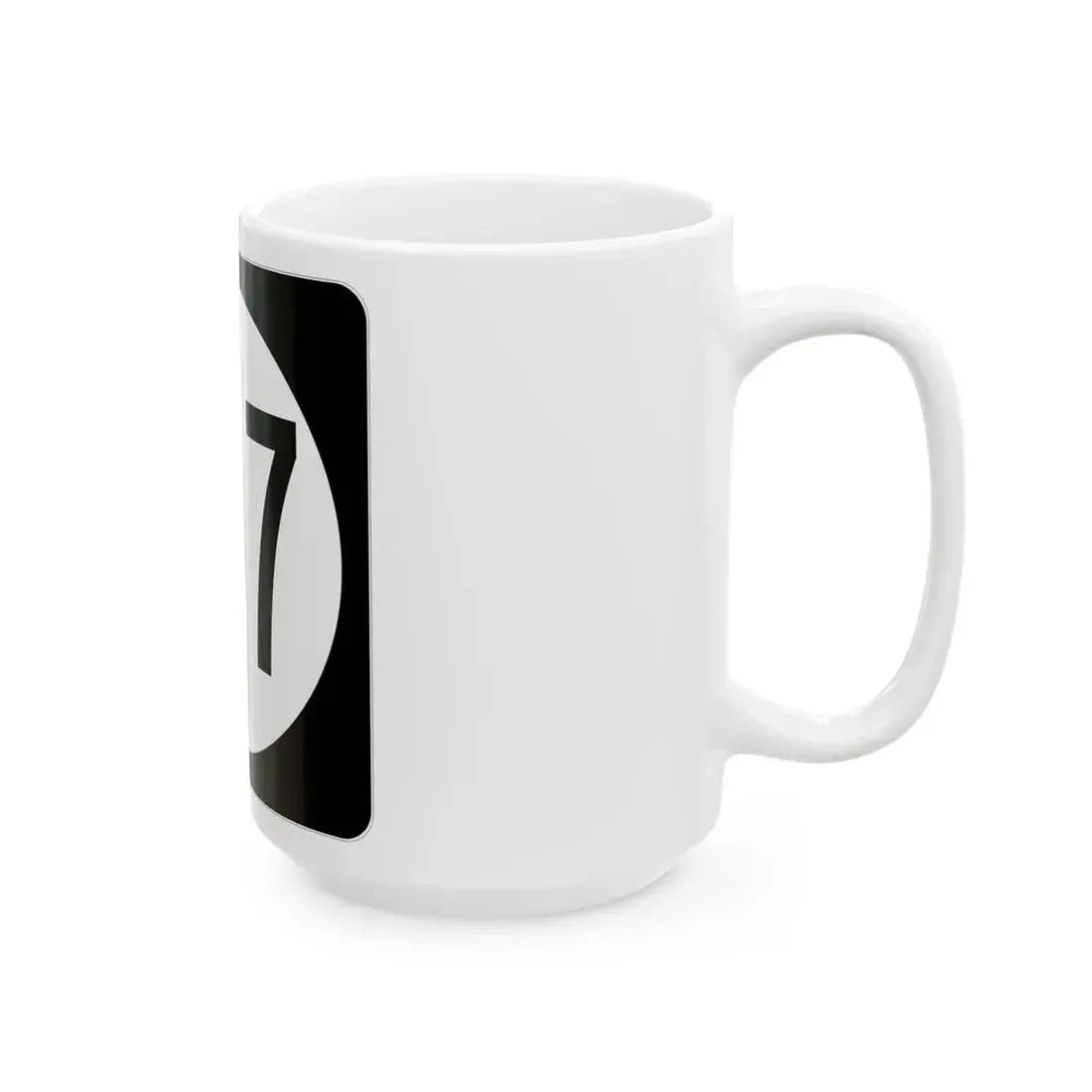 Iowa 107 (Iowa) (Road Sign) White Coffee Mug - Go Mug Yourself