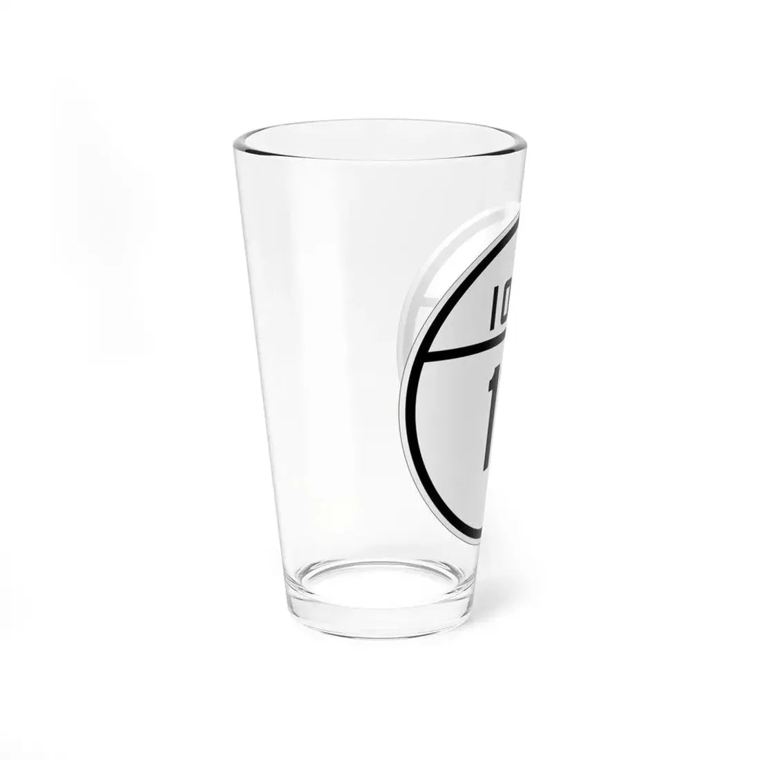 Iowa 111 1926 (Iowa) (Road Sign) Pint Glss 16oz - Go Mug Yourself