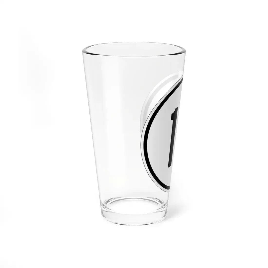 Iowa 13 1950 (Iowa) (Road Sign) Pint Glss 16oz - Go Mug Yourself