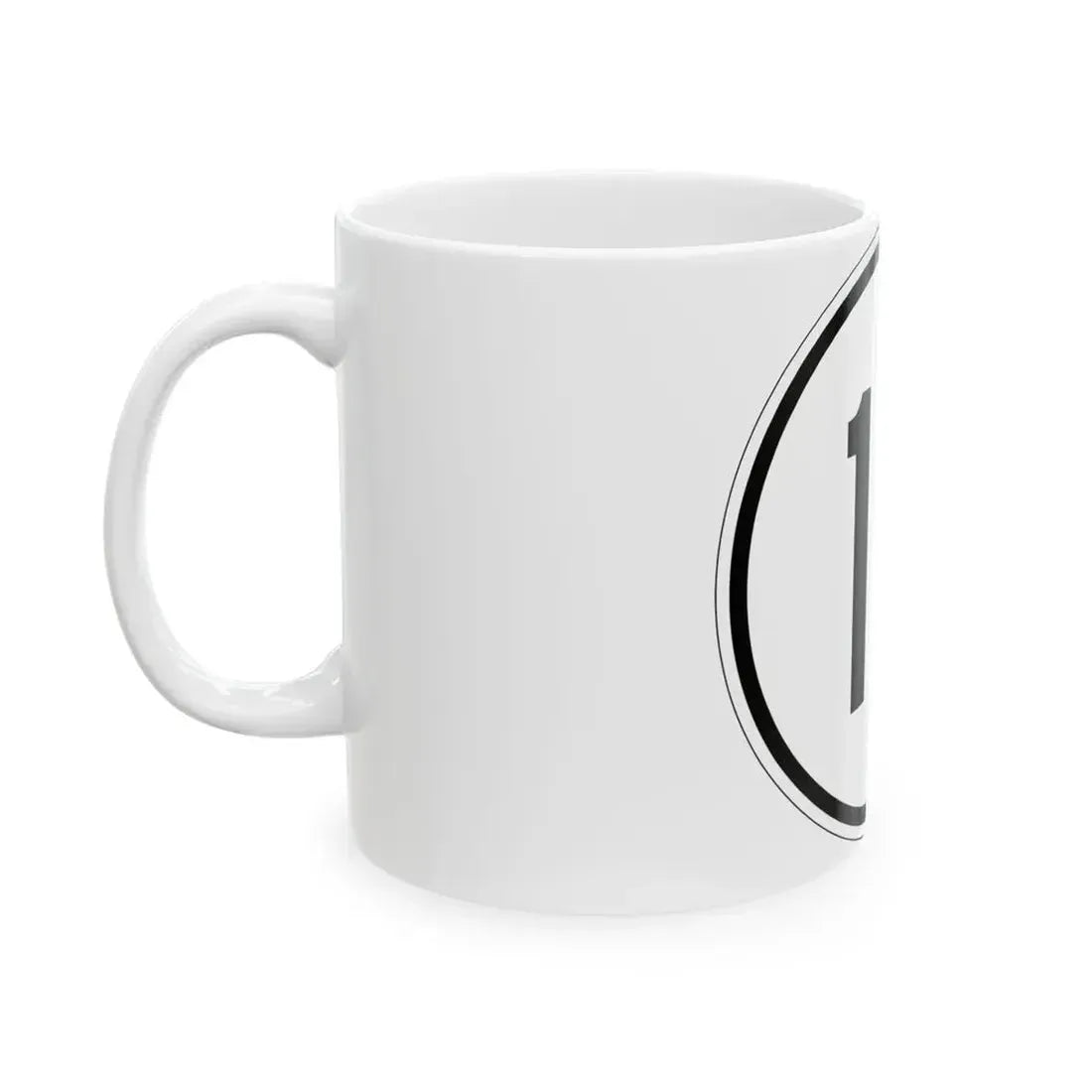 Iowa 13 1950 (Iowa) (Road Sign) White Coffee Mug - Go Mug Yourself