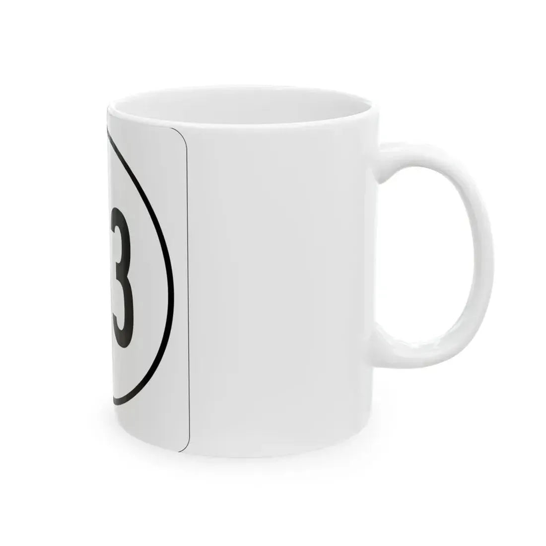 Iowa 133 1948 (Iowa) (Road Sign) White Coffee Mug - Go Mug Yourself