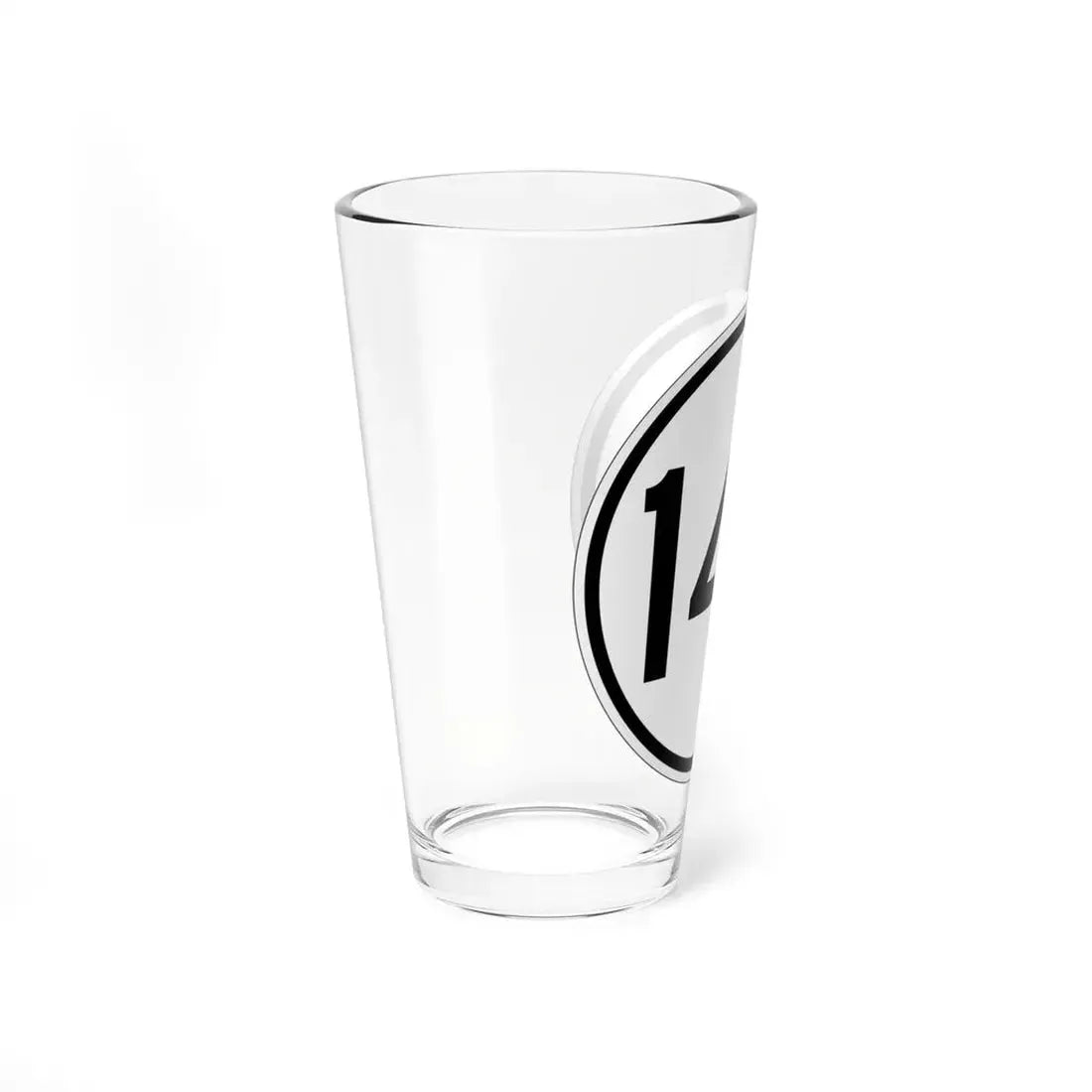 Iowa 142 1950 (Iowa) (Road Sign) Pint Glss 16oz - Go Mug Yourself