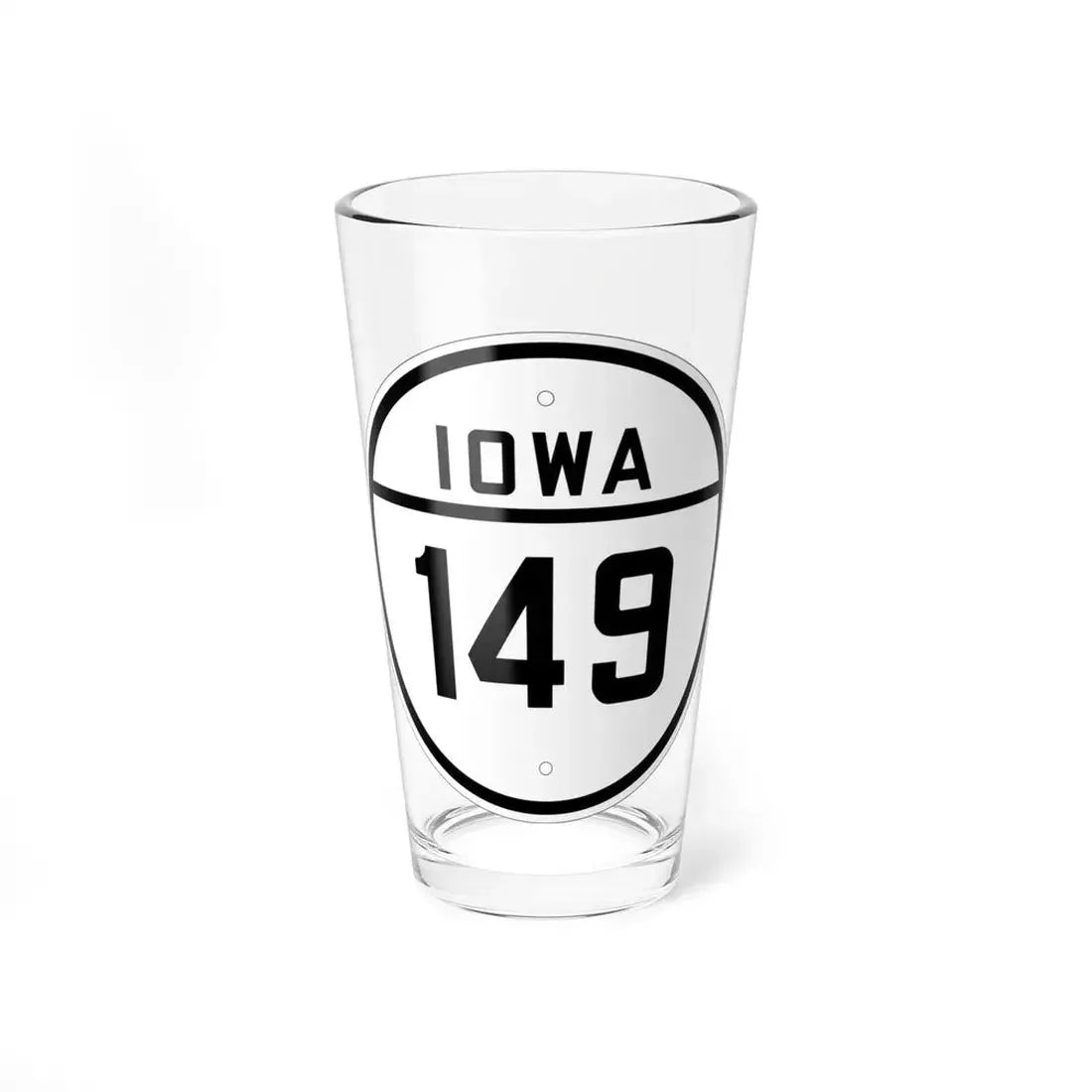 Iowa 149 1926 (Iowa) (Road Sign) Pint Glss 16oz 16oz - Go Mug Yourself