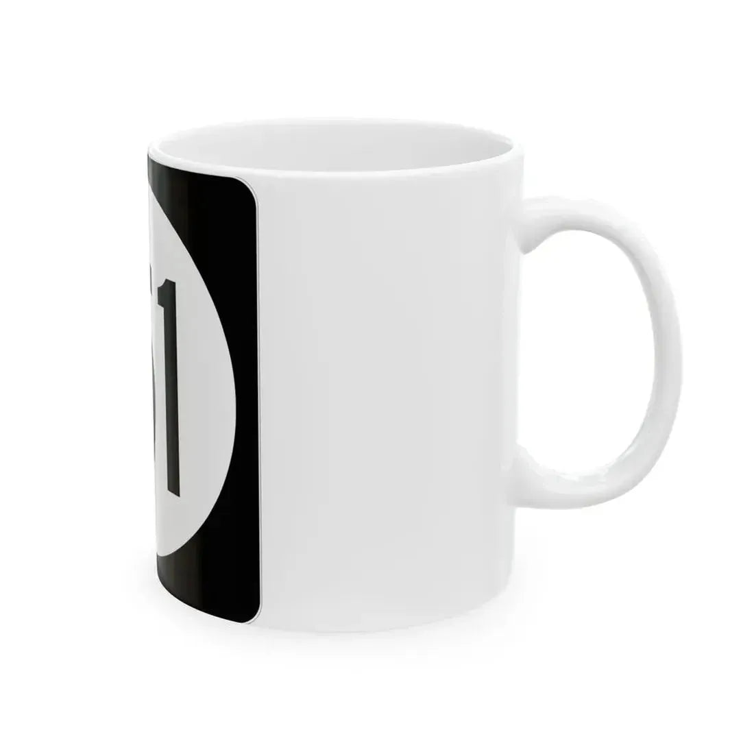 Iowa 151 (Iowa) (Road Sign) White Coffee Mug - Go Mug Yourself