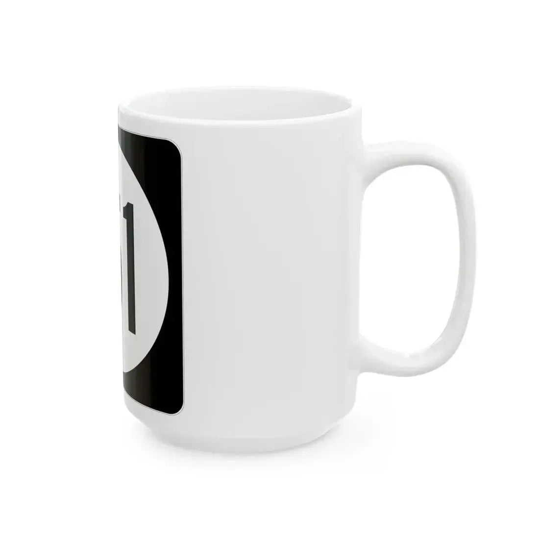 Iowa 151 (Iowa) (Road Sign) White Coffee Mug - Go Mug Yourself