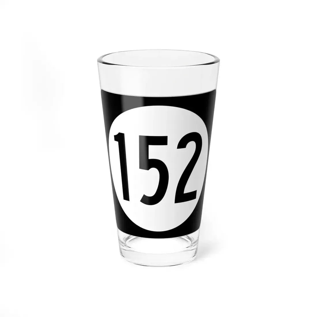 Iowa 152 (Iowa) (Road Sign) Pint Glss 16oz 16oz - Go Mug Yourself