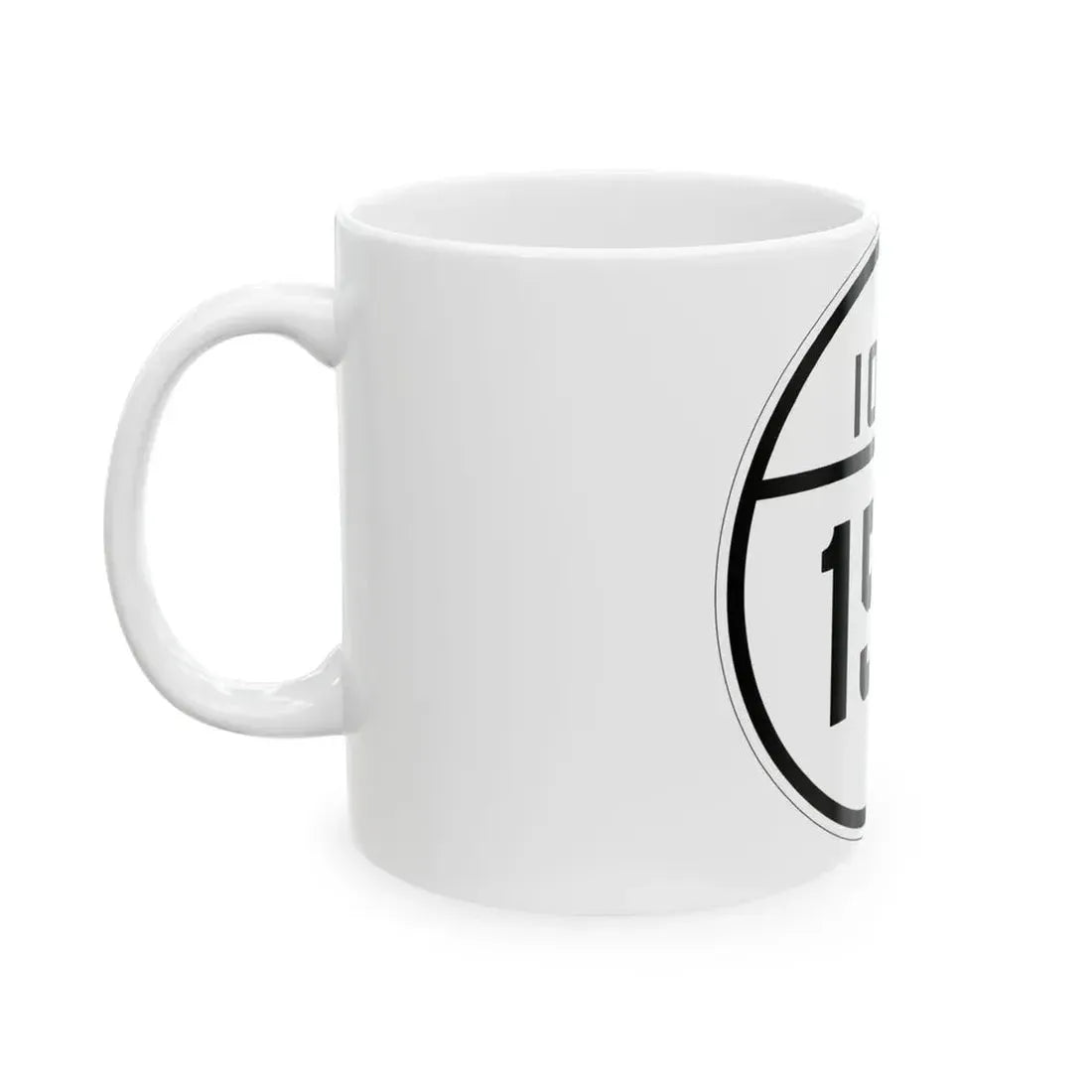 Iowa 155 1926 (Iowa) (Road Sign) White Coffee Mug - Go Mug Yourself