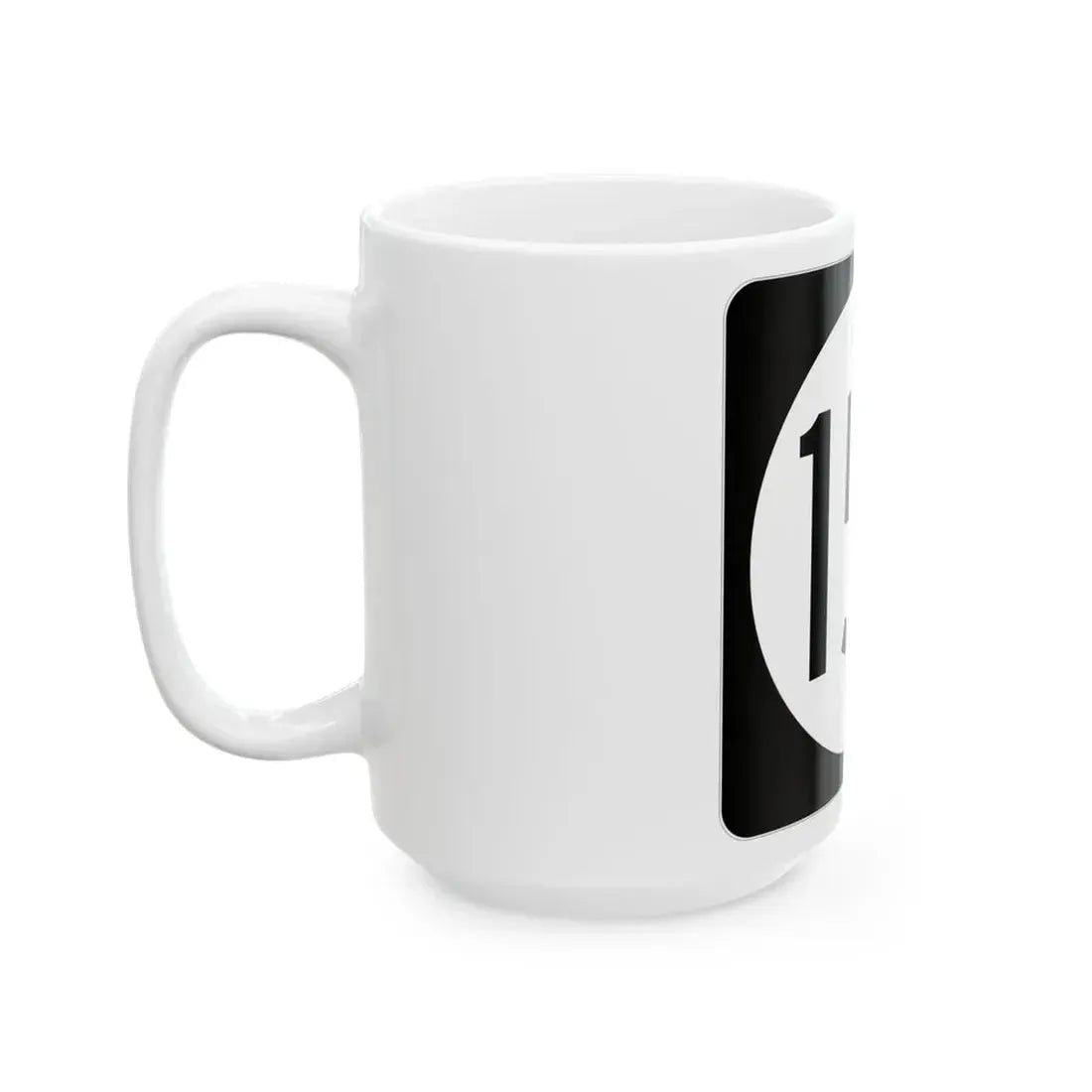 Iowa 156 (Iowa) (Road Sign) White Coffee Mug - Go Mug Yourself