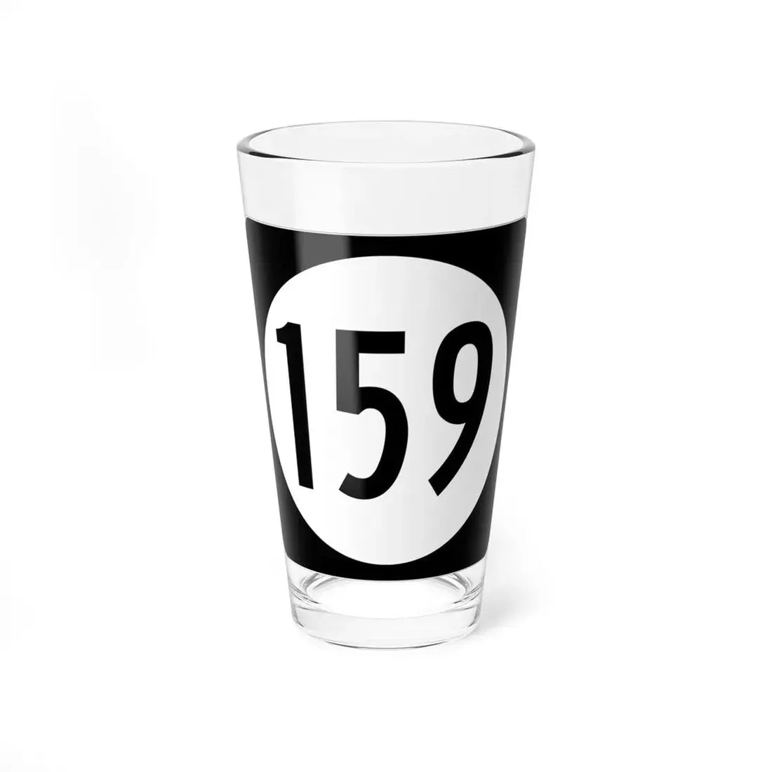 Iowa 159 (Iowa) (Road Sign) Pint Glss 16oz 16oz - Go Mug Yourself