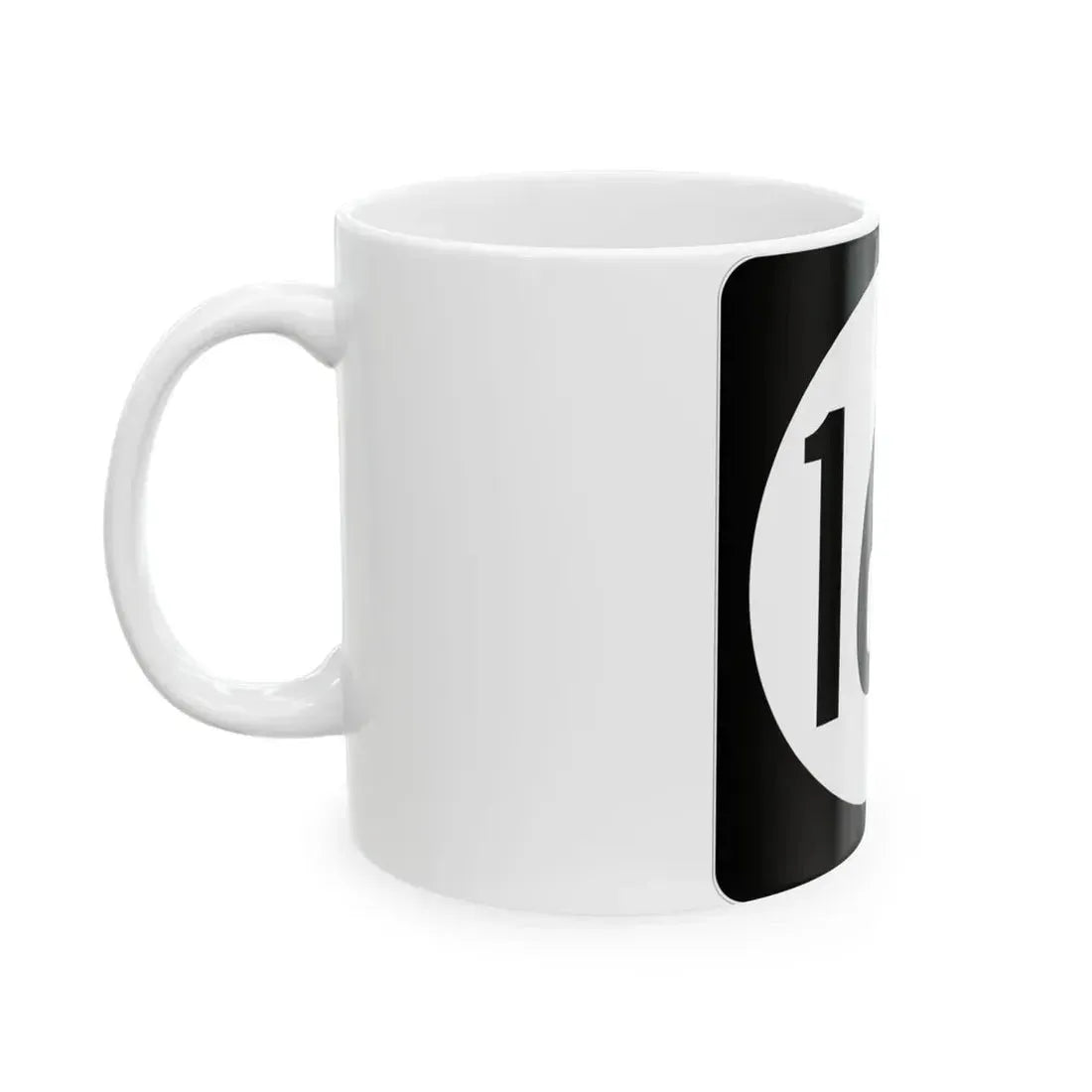 Iowa 160 (Iowa) (Road Sign) White Coffee Mug - Go Mug Yourself