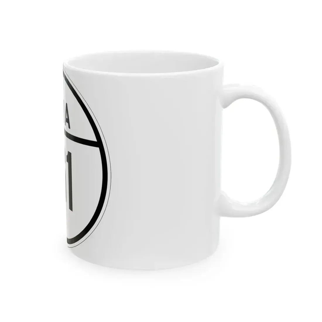 Iowa 161 1926 (Iowa) (Road Sign) White Coffee Mug - Go Mug Yourself