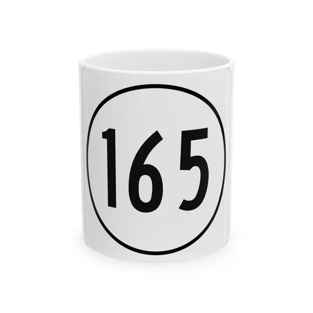 Iowa 165 1948 (Iowa) (Road Sign) White Coffee Mug 11oz - Go Mug Yourself