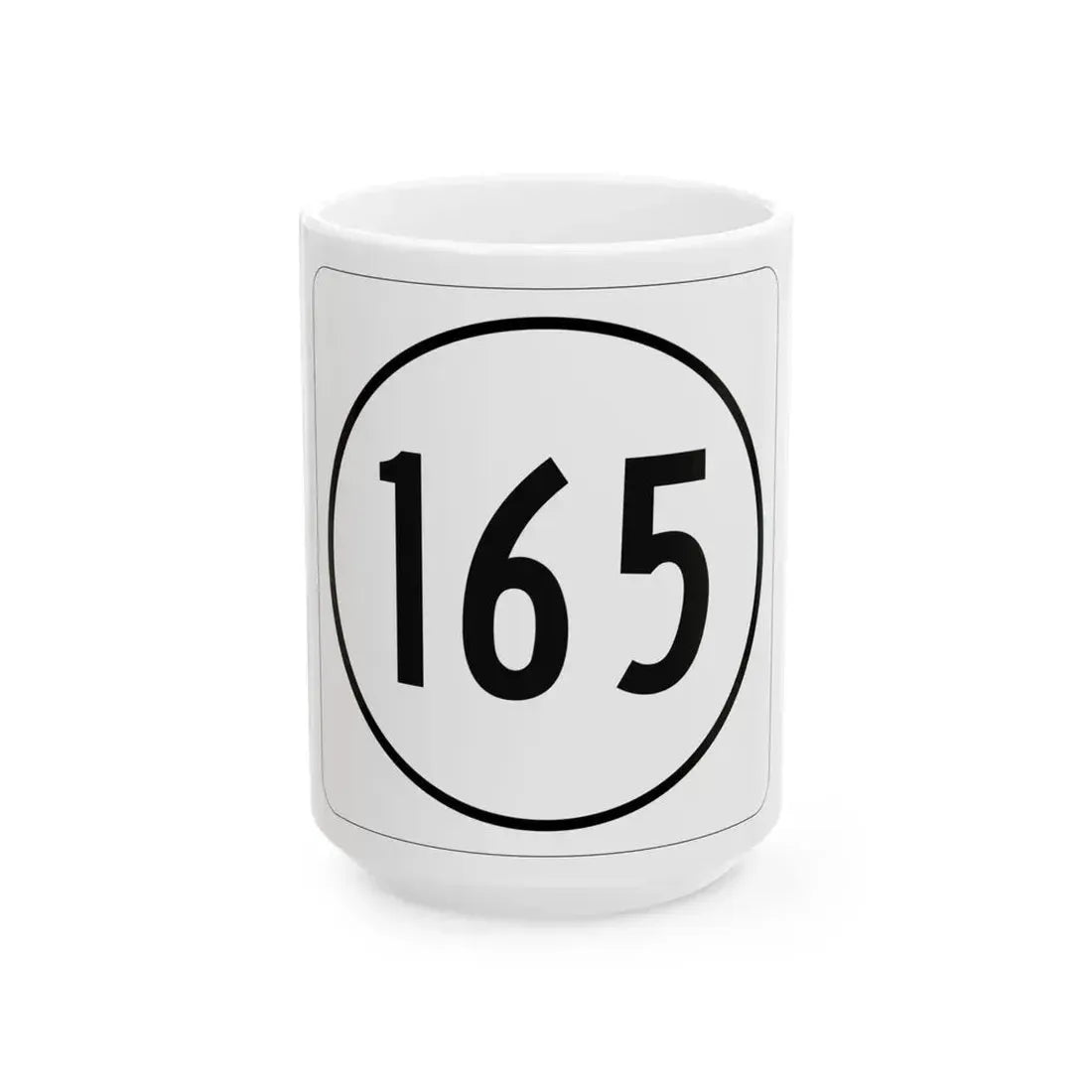 Iowa 165 1948 (Iowa) (Road Sign) White Coffee Mug 15oz - Go Mug Yourself