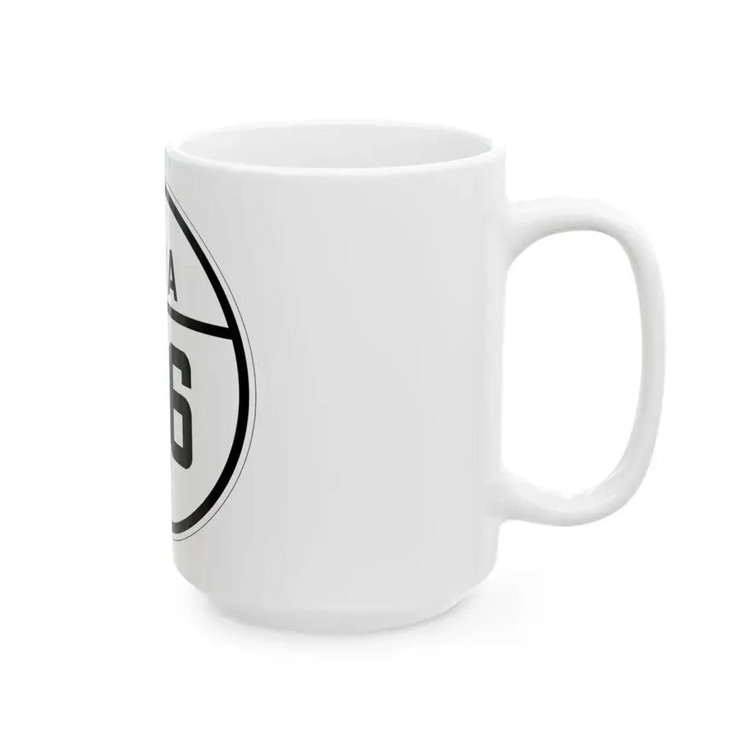 Iowa 166 1926 (Iowa) (Road Sign) White Coffee Mug - Go Mug Yourself