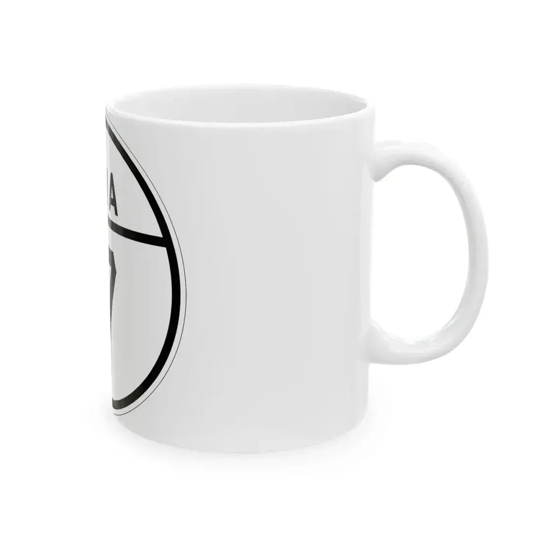 Iowa 17 1926 (Iowa) (Road Sign) White Coffee Mug - Go Mug Yourself