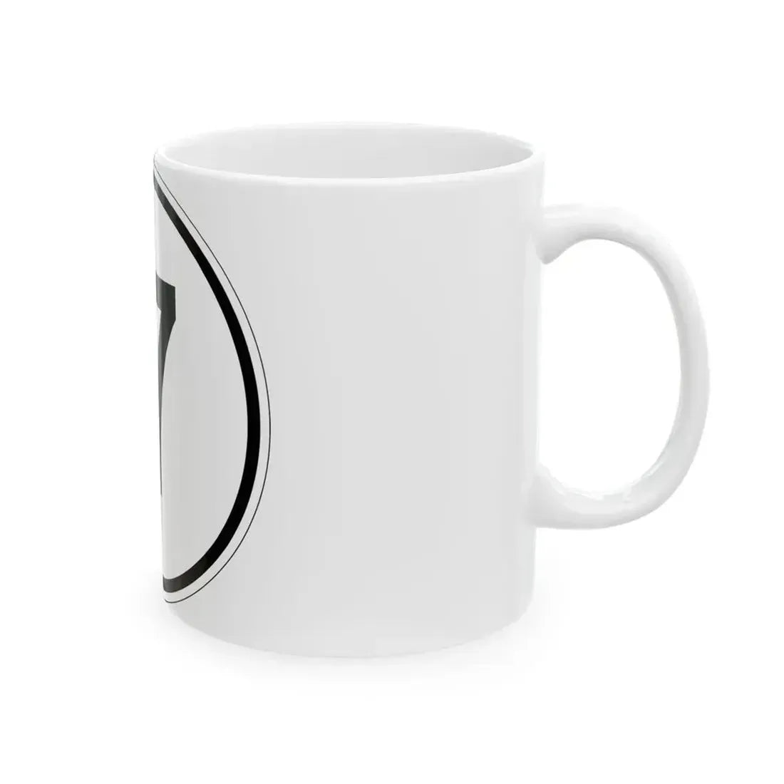 Iowa 17 1950 (Iowa) (Road Sign) White Coffee Mug - Go Mug Yourself