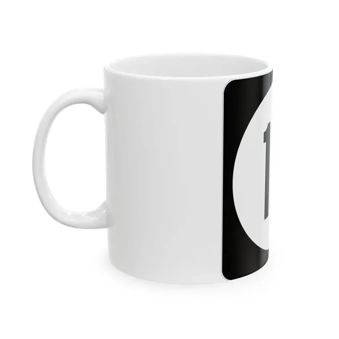 Iowa 17 (Iowa) (Road Sign) White Coffee Mug - Go Mug Yourself