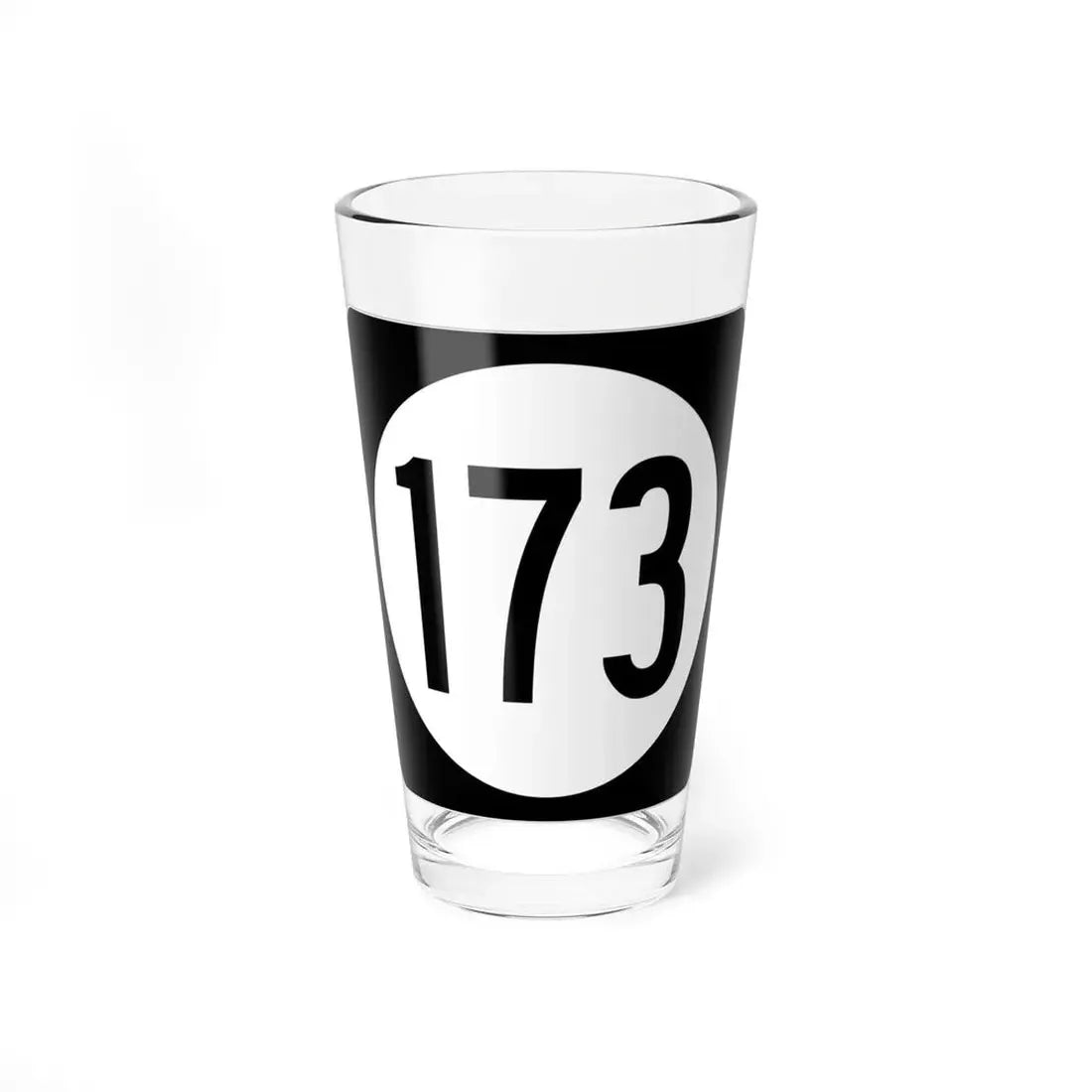 Iowa 173 (Iowa) (Road Sign) Pint Glss 16oz 16oz - Go Mug Yourself