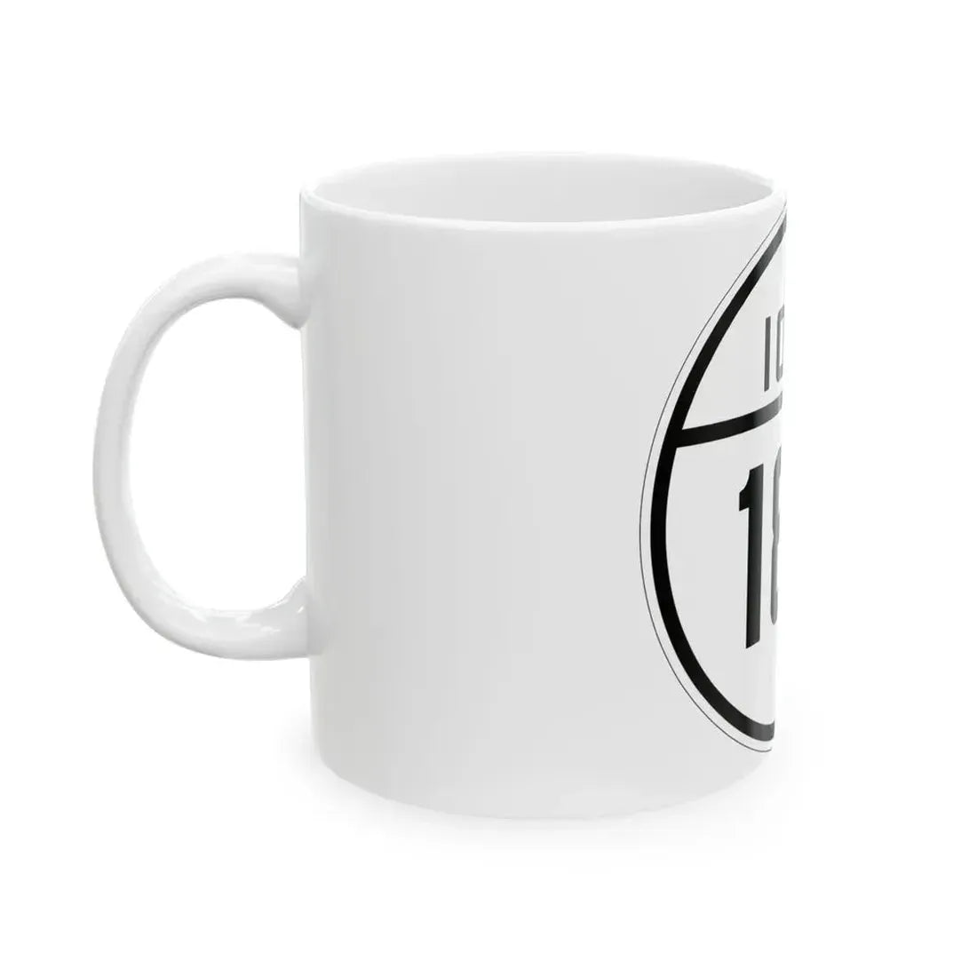 Iowa 186 1926 (Iowa) (Road Sign) White Coffee Mug - Go Mug Yourself
