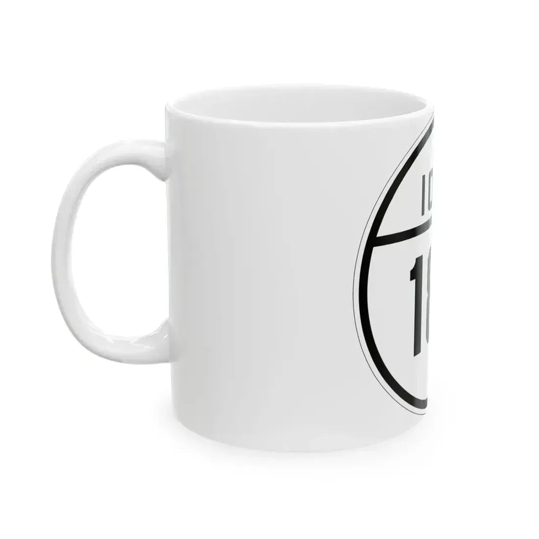 Iowa 187 1926 (Iowa) (Road Sign) White Coffee Mug - Go Mug Yourself