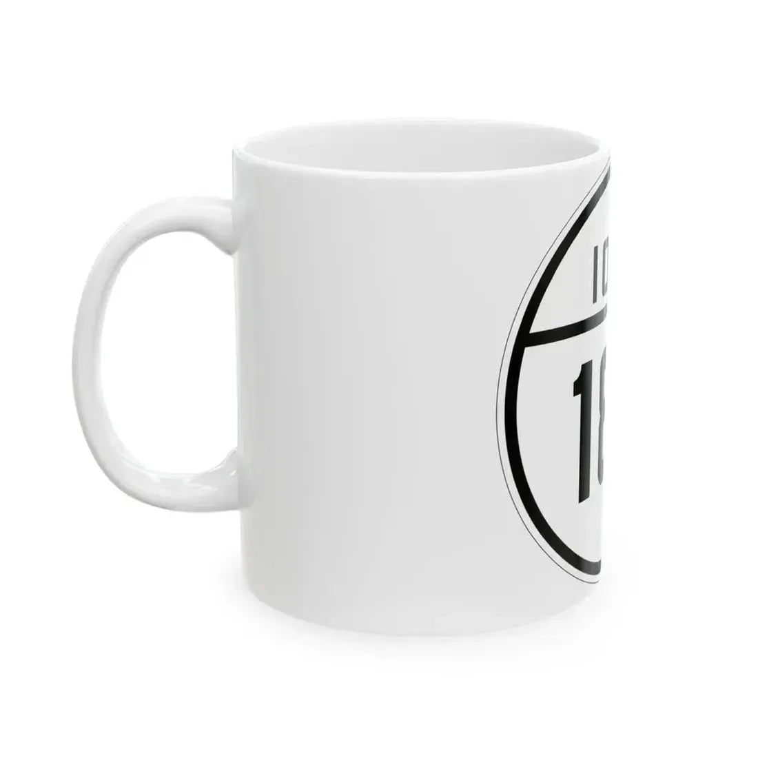 Iowa 188 1926 (Iowa) (Road Sign) White Coffee Mug - Go Mug Yourself