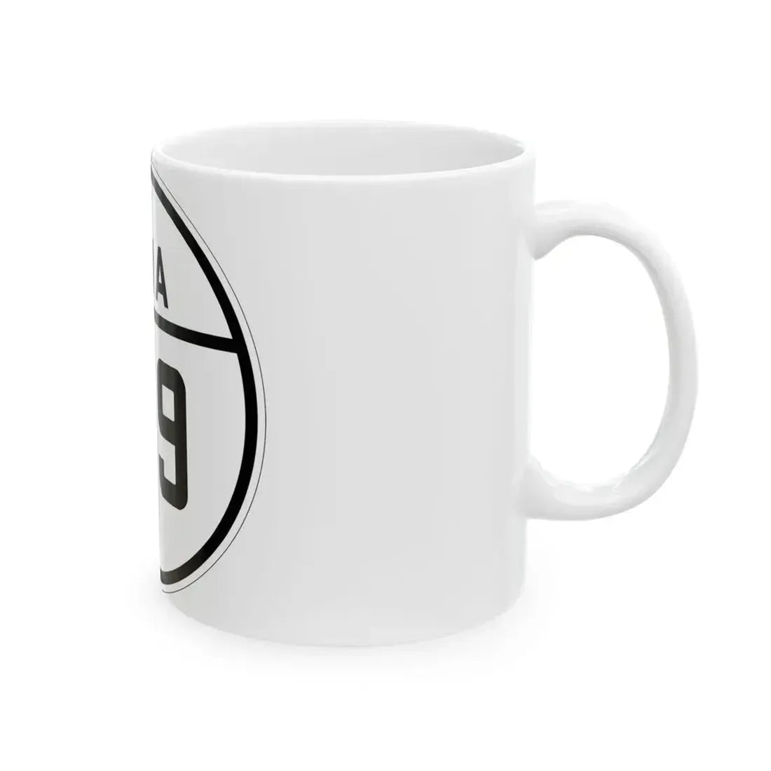 Iowa 189 1926 (Iowa) (Road Sign) White Coffee Mug - Go Mug Yourself